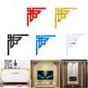 4Pcs 3D Silver Mirror Wall Stickers Furniture Stick Wall Paper Home Decor Cabinet Living Room Background Decorative Home Decor