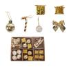 2PCChristmas Decoration Ornaments Set Christmas Tree Decoration Arrangement Plastic Candy Gift Box Christmas Ball Bow