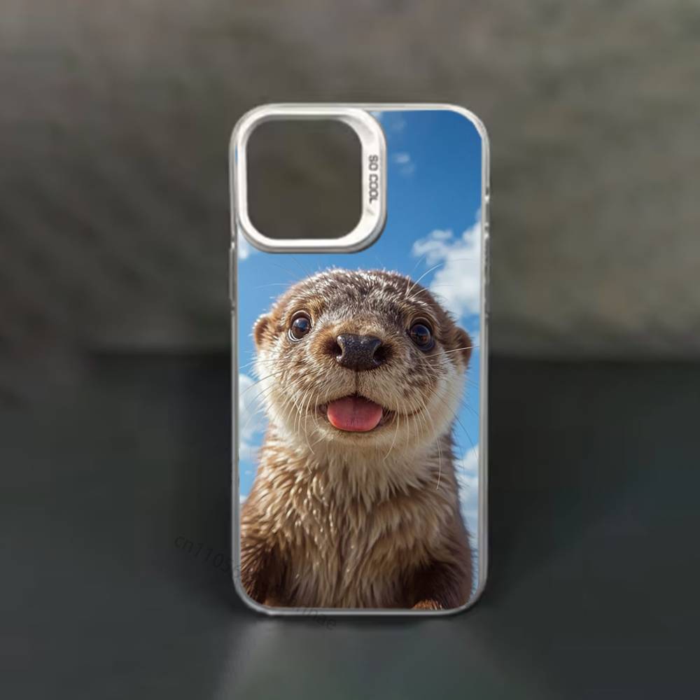 Sea Otters Animals Cute phone Case for iPhone 17 11 12 Pro Max Plus Mini Air SE 16e 14 15 16 13 Soft Shell