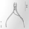 Stainless Steel Professional Cuticle Nippers for Manicure - Portable Nail Clippers and Forceps Tool for Hangnails