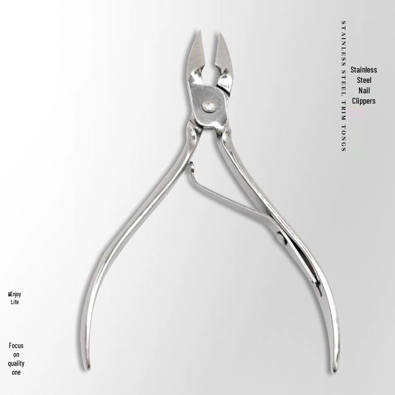 Stainless Steel Professional Cuticle Nippers for Manicure - Portable Nail Clippers and Forceps Tool for Hangnails