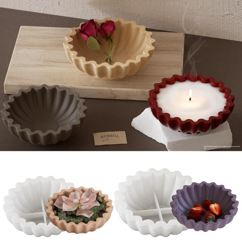 

Bowl Resin Storage Box Silicone Mold, Unique Container For Jewelry Holder Candle Vessel Epoxy Resin Concrete Cement Diy Art прозрачный
