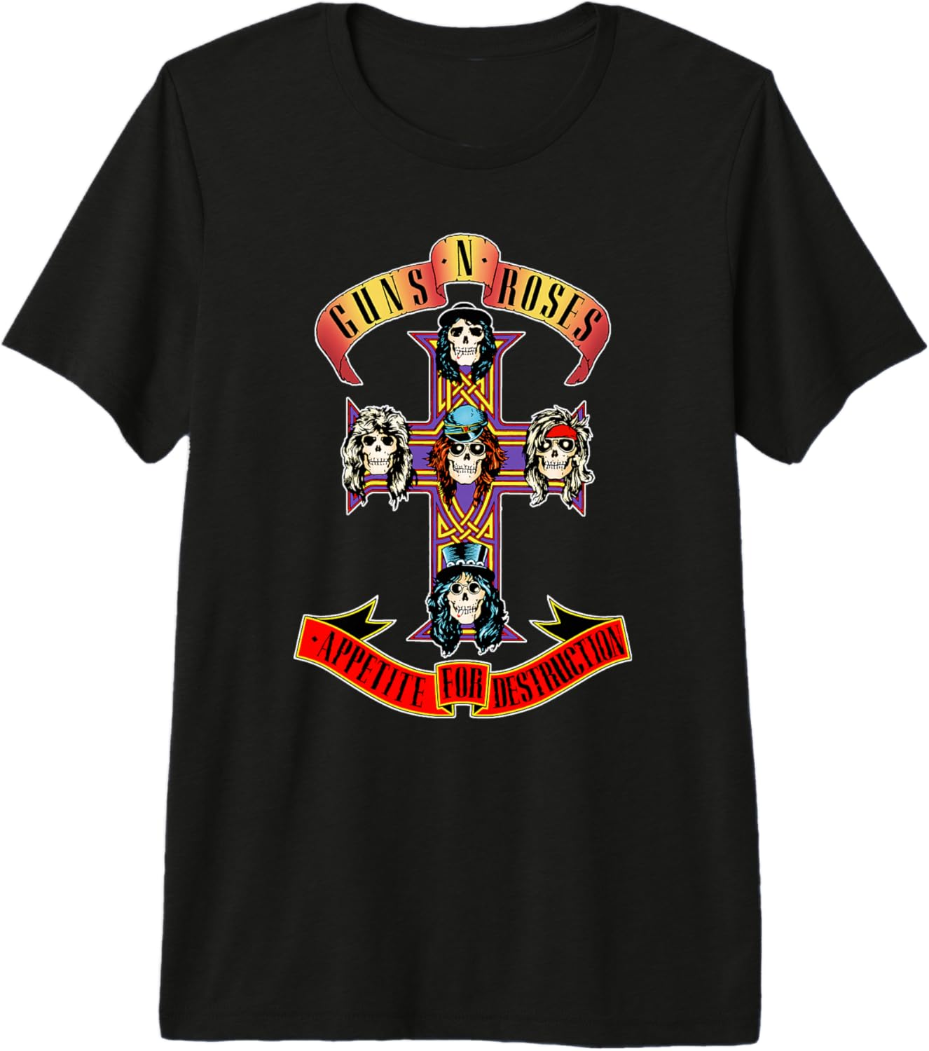 

Guns N Roses Classic Cross Logo T-Shirt Premium Tri-Blend T-Shirt 5XL різнокольоровий