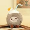 Cute Kawaii Coconut Pendant Plush Toy Keychain
