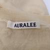 AURALEE 25Stainless Steel A25SV01IN Beige PRODUCT DYED Wool Knit Tops 3 beigeUsed