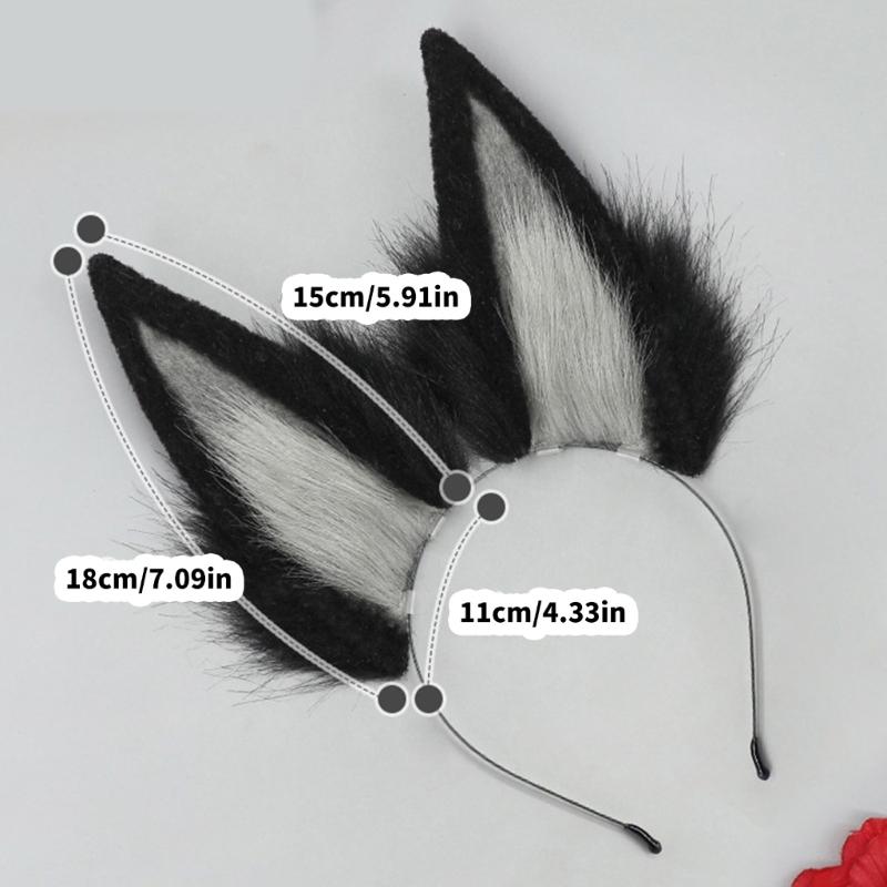 Tierohren Kopfschmuck Weiches Plüsch Haaraccessoire Kopfbedeckung Für Cosplay Kostüm Party Und Anime Thema Event