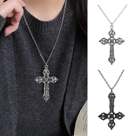 Vintage Necklace for Women Men Baroque Pendant Necklace Hypoallergenic Punk Gothic Jewelry Gift for Valentine's Day Birthday