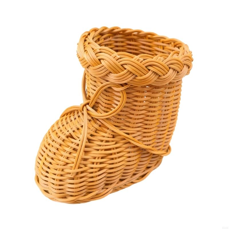 Elegant Fake Rattan Handwoven Storage Basket For Boot Shoes Home Organization HX6C 1800₽