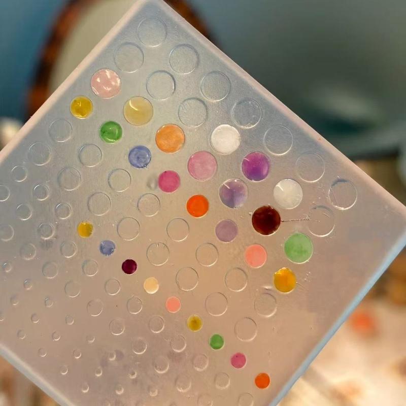 Diy Nail Glitter Silicone Nail Art Carving Mold Nail Art Decoration Transparent Template Design For Creative Manicure Charms