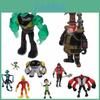 Conjunto de Figuras de Ação Ben 10 com Nove Figuras de PVC de Qualidade Premium para Colecionadores