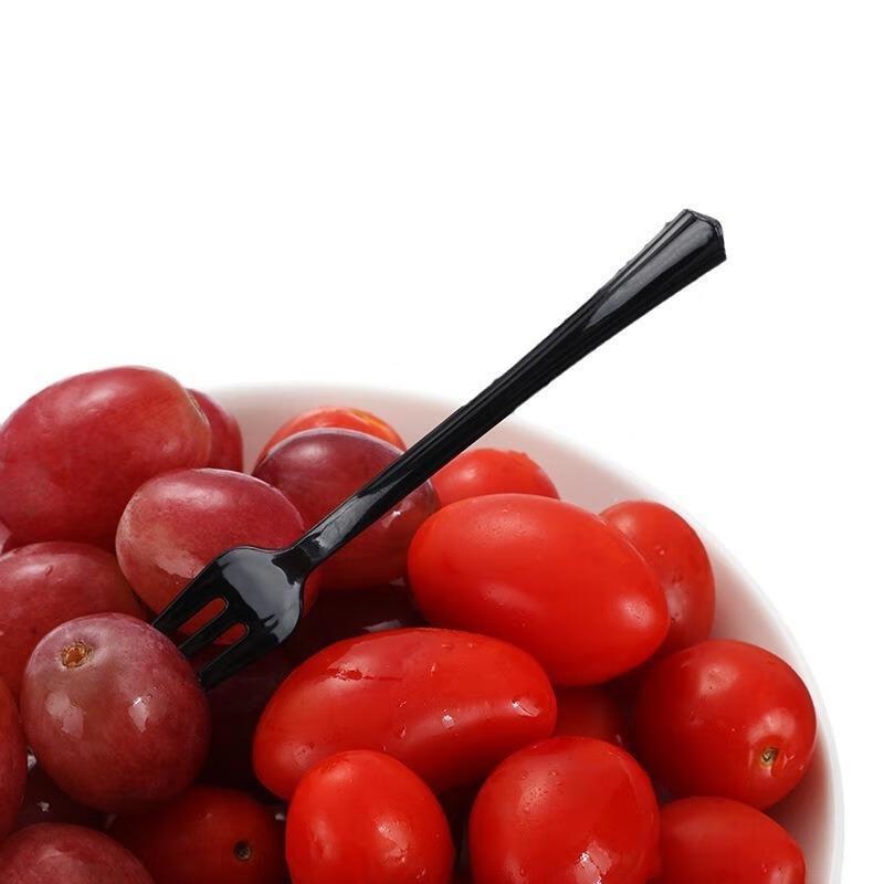 JingJingRS Disposable Plastic Fruit Forks & Dessert Spoons