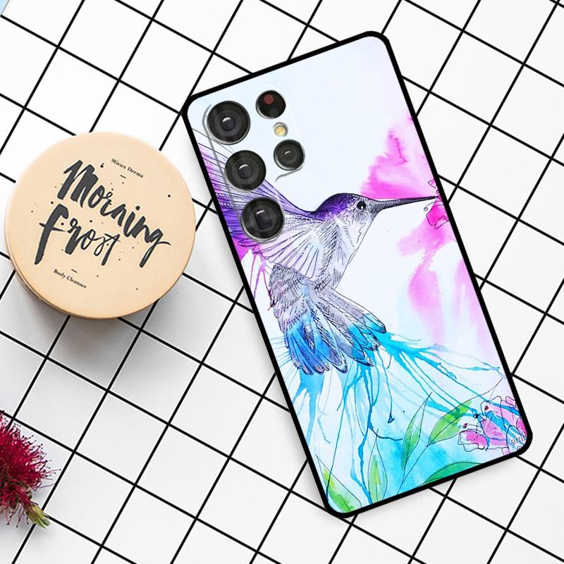 Hummingbird Case For Samsung Galaxy S25 Ultra S23 S22 S21 S20 S24 Ultra S9 S10 Plus S25 FE Phone Cover