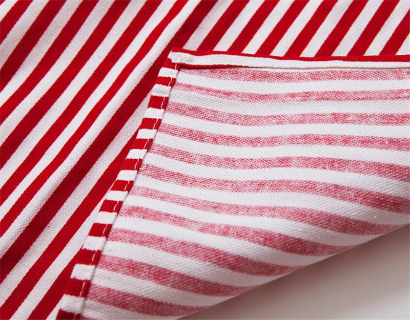 56x68cm Adult Apron Cotton Linen Striped Sleeveless Kitchen Cooking Baking Tool BBQ Party Chef Tool