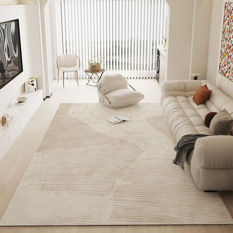 Modern Minimalist Washable Area Rug Living Room Bedroom Sofa Coffee Table Non-Slip Soft Plush Floor Mat