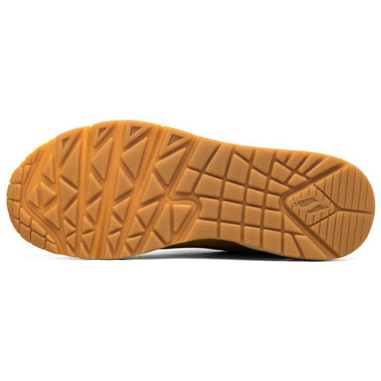 Skechers Uno Synthetic Leather Abrasion Resistant Breathable Rebound Abrasion Resistant Breathable Rebound Low top 73690-YLW