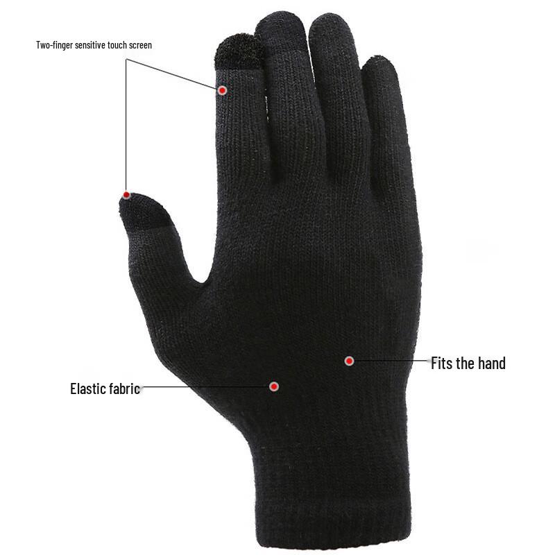 Jumaomao Knitted Touchscreen Winter Gloves