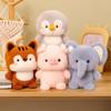 Niedliche 16cm Plüsch Begleitpuppe Capybara Elefant Stofftier Kissen Plüschbär Tier Plüschtier Schlafgeschenk