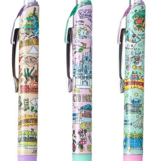 Mickey Friends Ballpoint Pen Handwritten Design Park Map Disney Souvenir Disney Resort & Set, Series, Design, Stationery, [Tokyo Exclusive]