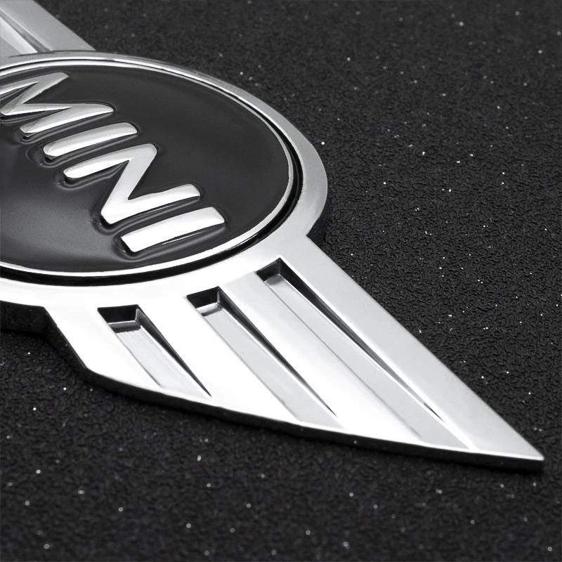 Pour BMW Mini Cooper R55 R56 R50 R53 R60 F55 F56 1 Pièce Autocollants de Voiture en Métal 3D Coffre Carrosserie Emblème Badge Décoration Accessoires Auto