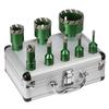 652F M14 Threaded Brazed Hole Cutter Tool For Ceramic Tile Marble Glass With Diamantine Coating And High Speed Cutting 6-50mm