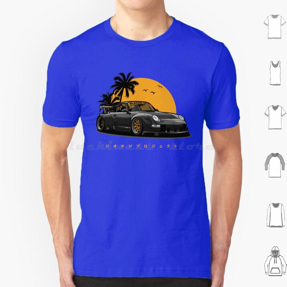 Rwb 993 Special Color Edition BlackGold Exclusive T Shirt 6xl Cotton Cool Tee Automotive Car Vehicle Sports Fast Speed