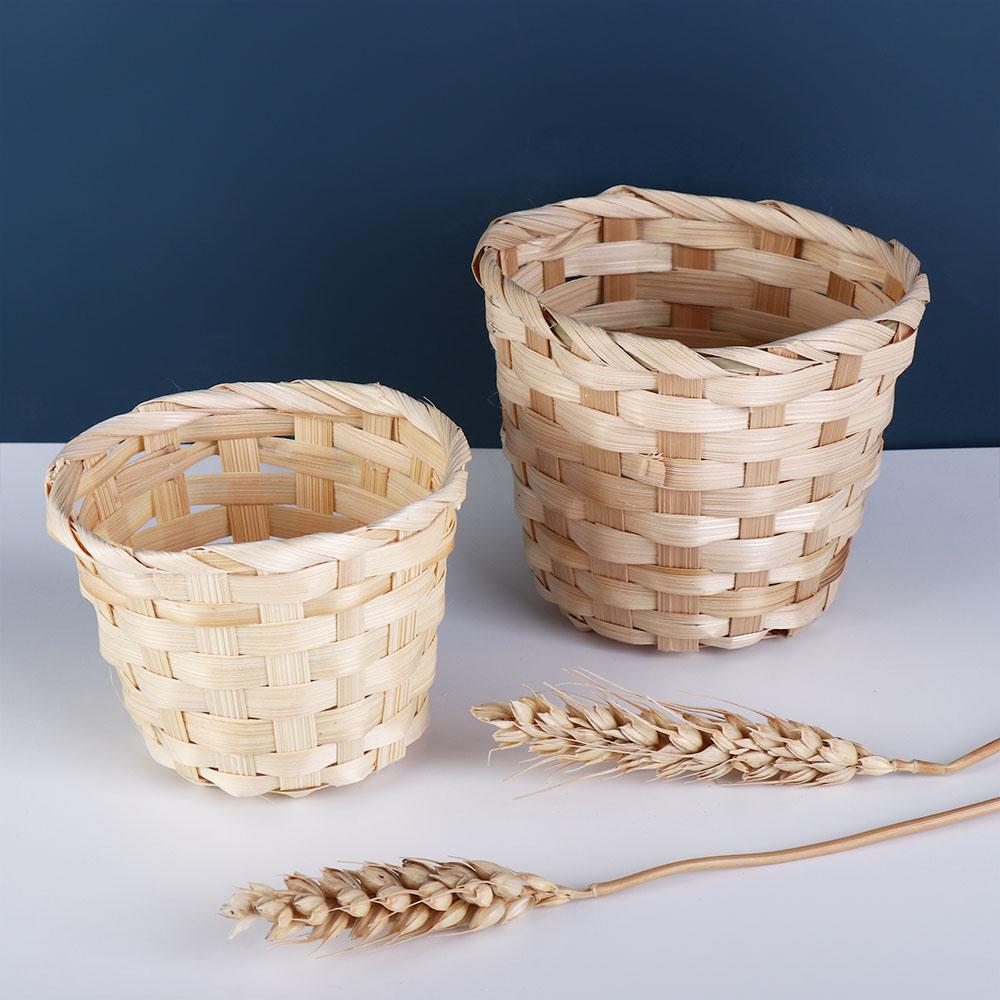 1Pcs Mini Sundries Organizer Portable Small Handmade Fruit Basket Basket Storage Basket Plant Box