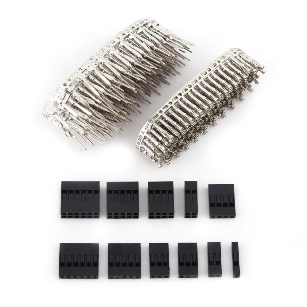 620PCS 2.54mm Pitch Jumper Wire Cable Storage Box Connector Housing Kit Electrical Equipments