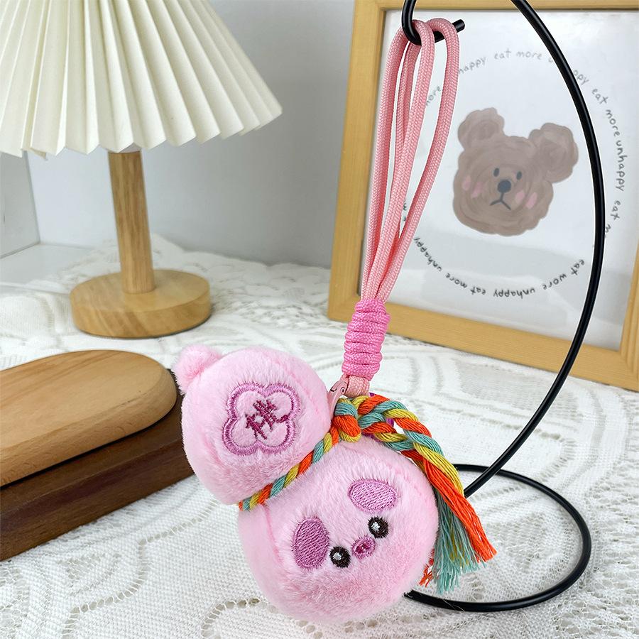 Słodka i słodka Fulu Gourd Wisiorek Pluszowa Zabawka Lalka Torba z Kreskówek Wisząca Brelok Lalka Lalka