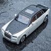 1:18 Rolls Royce Phantom VIII Berline de Luxe Haut de Gamme Modèle Réduit en Métal Moulé Sous Pression Voiture Jouet à Tirer avec Son et Lumière Objet de Collection Cadeau