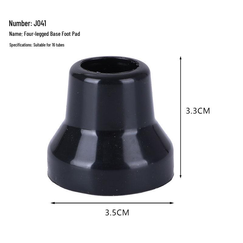 Multi-spec Anti-Slip Rubber Cane Tip for Elderly Walking Sticks - Tripod & Quadruped Foot Covers