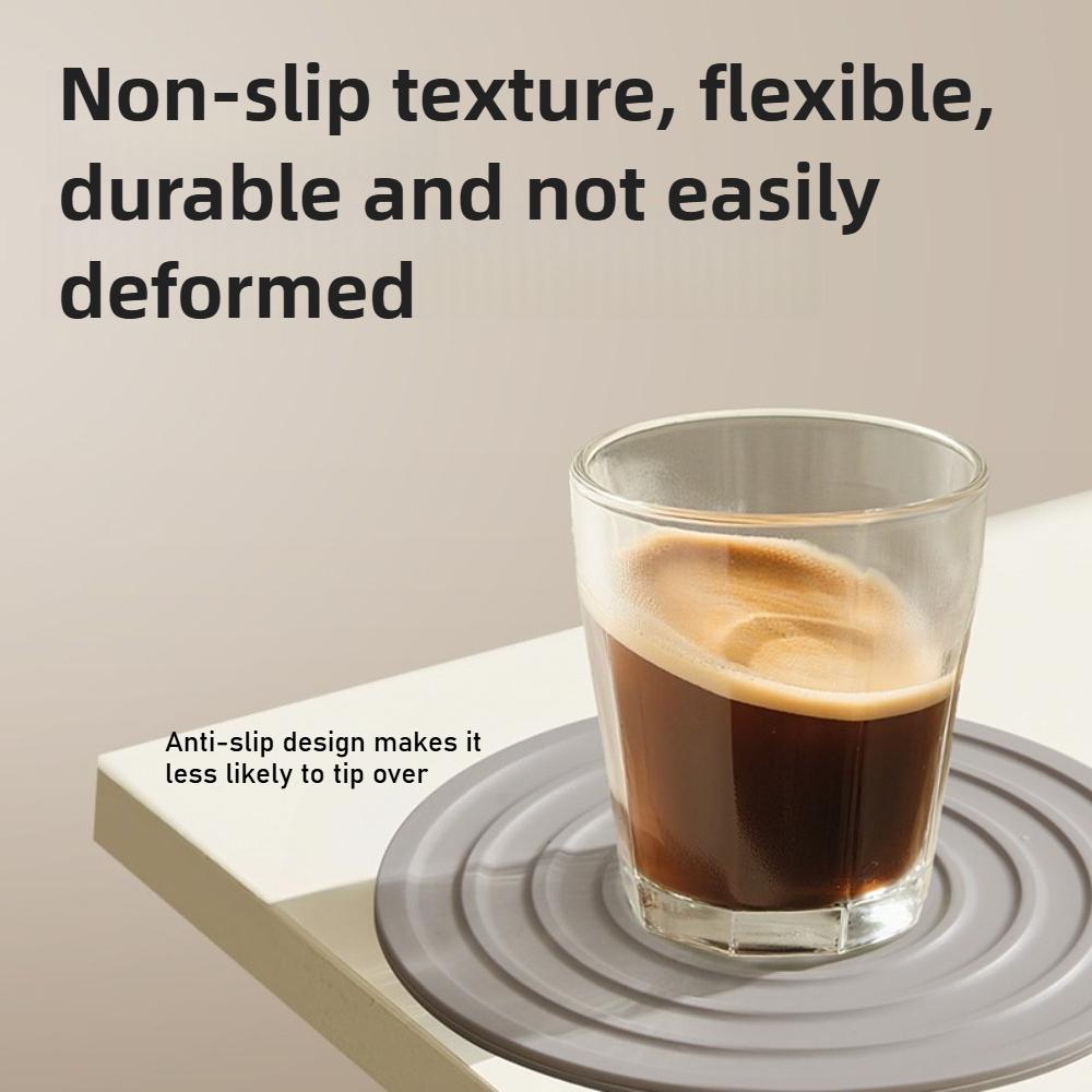 3Pcs Silicone Coffee Cup Mats Anti Scalding Placemats Household Plate Mats Pot Mats for Kitchen Counter Heat Resistant Hot Pads