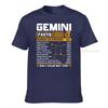 Gemini Facts Zodiac Tshirt Funny Gemini Birthday Gifts T Shirts Crazy Graphic Unisex Tees Crazy Cotton