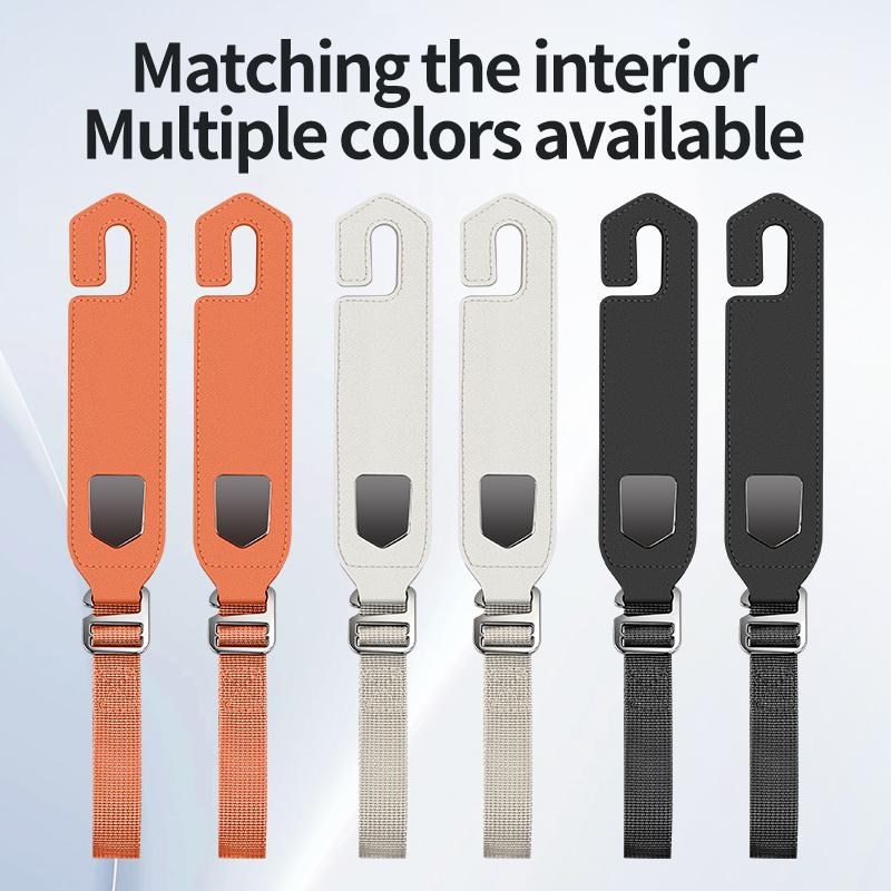 Car Back Seat Hook Multi-function Rear Seat Headrest Hanging Hook Car Hook for Headrest Seat Back Storage Hook Luxurious Leather