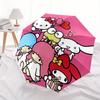1pc Hello Kitty Friends Circle Umbrella with Plastic Handle,Suitable for All Seasons Home Travel Outdoor UmbrellaSanlio468