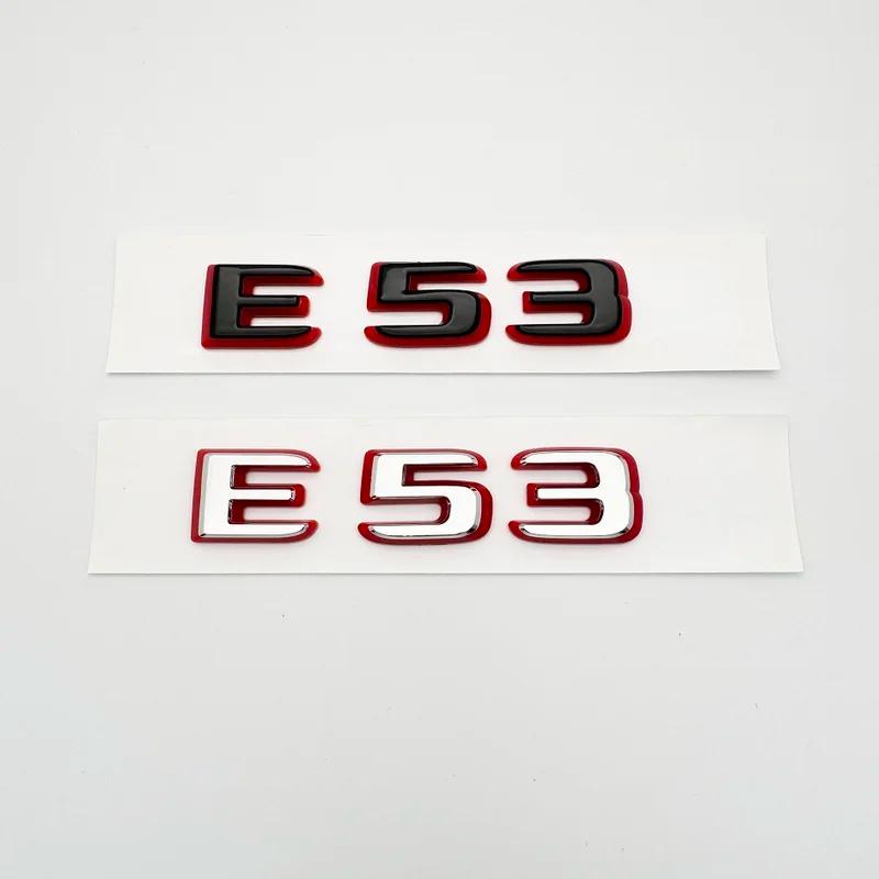 2024 New style Two tone Letters Numbers Emblem E43 E53 E63s for Car Fender Trunk Rear W212 W213 W214 Sticker Logo Accessories