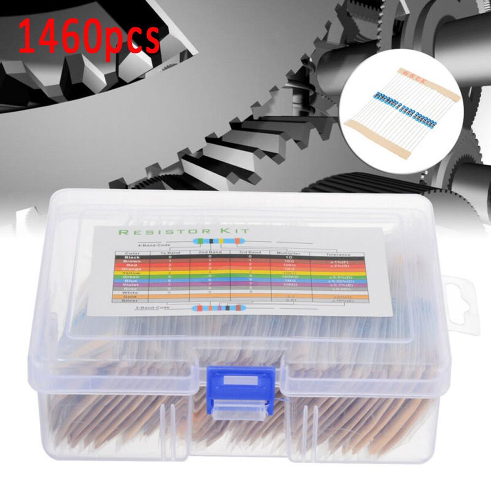 Wide Resistance Range 1 -1M Solderable Leads Complete Resistor Value Range Metal Film Resistors As Shown In The Picture