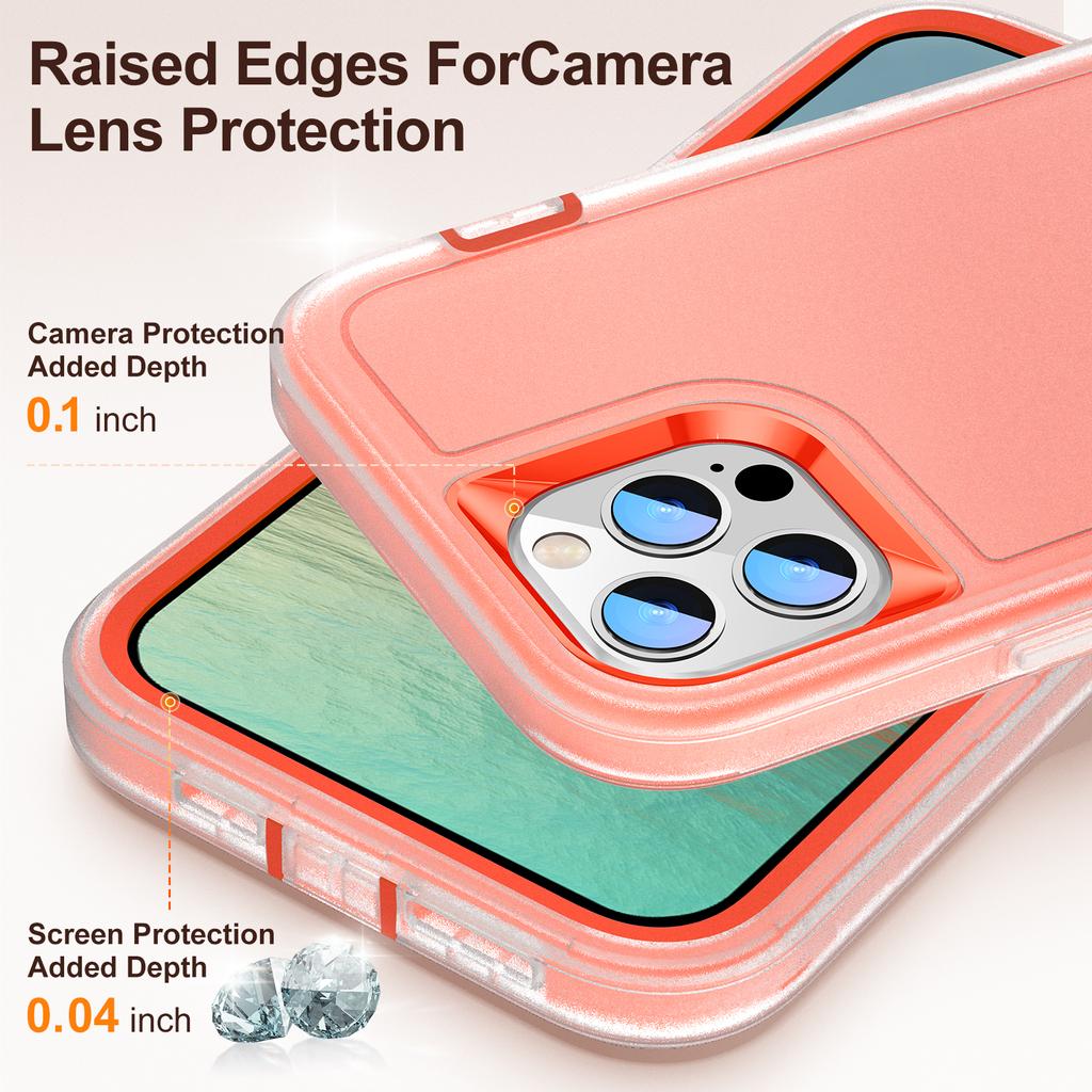 Case for iPhone 15 14 13 Mini 12 11 Pro Max XS XR 8 7 Plus Heavy Duty Shockproof Anti-Scratch Protective Kickstand Phone Case