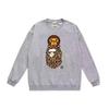 Ape Head Print Unisex Casual Loose Pullover Sweatshirt - Autumn/Winter Trend for Teens