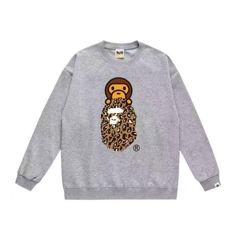 Ape Head Print Unisex Casual Loose Pullover Sweatshirt - Autumn/Winter Trend for Teens
