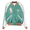 TAILOR TOYO TT11145 Green X White Satin Reversible Sukajan Jacket M Green X whiteUsed
