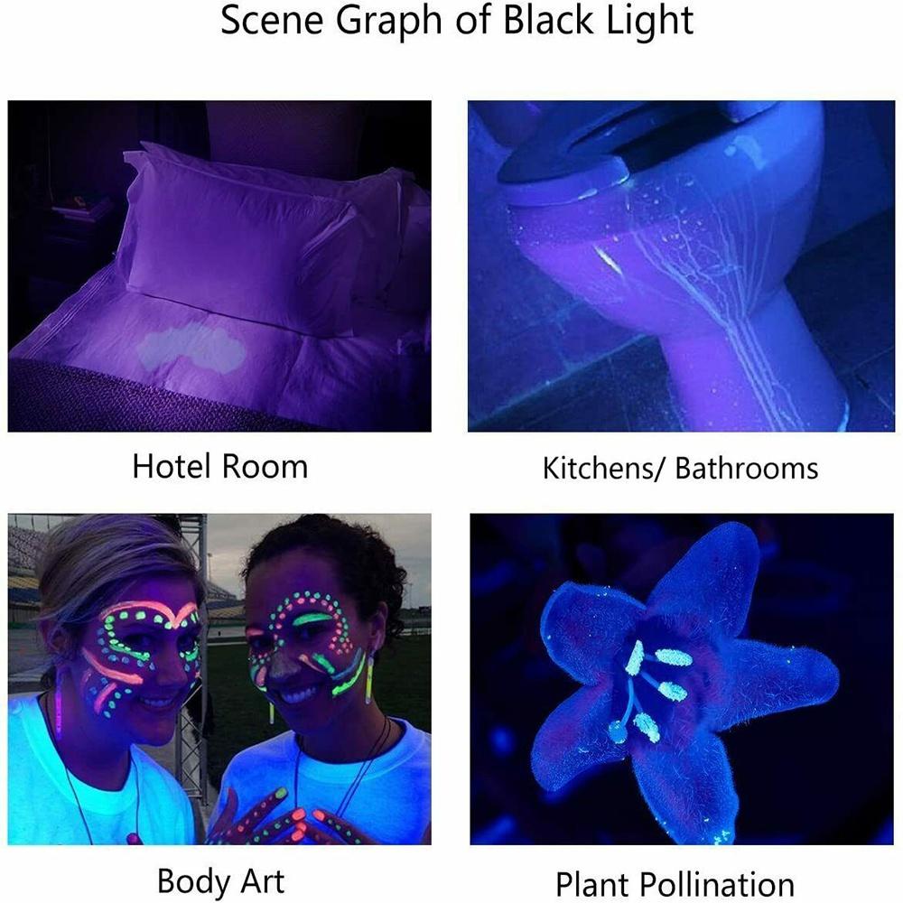 UV Ultra Violet 21 LED Flashlight Mini Blacklight Aluminum Torch Light Lamp
