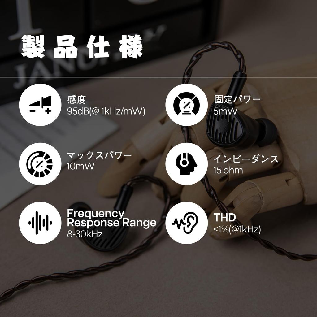 Linsoul Kiwi Ears Septet Hybrid High-End Open-Back HiFi In-Ear-Monitore mit 3,5mm4,4mm Klinke, HIFI-Klangqualität, Tiefer Bass, Geräuschunterdrückung, Stereo