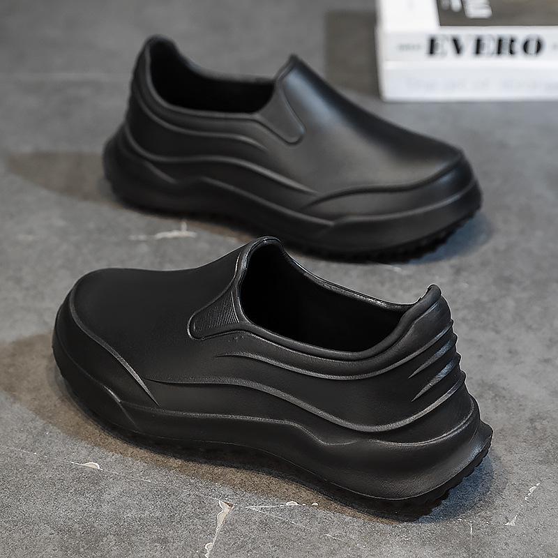 Men's Non-Slip Waterproof Chef Shoes - Oil-Proof, Wear-Resistant, Soft Sole, Ideal for Kitchen, Hotels, Work, Comfortable.