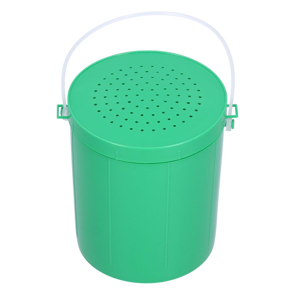 Plastic Portable Lure Fishing Bait Earthworms Bucket Breathable Vent Tackle Box with Handle
