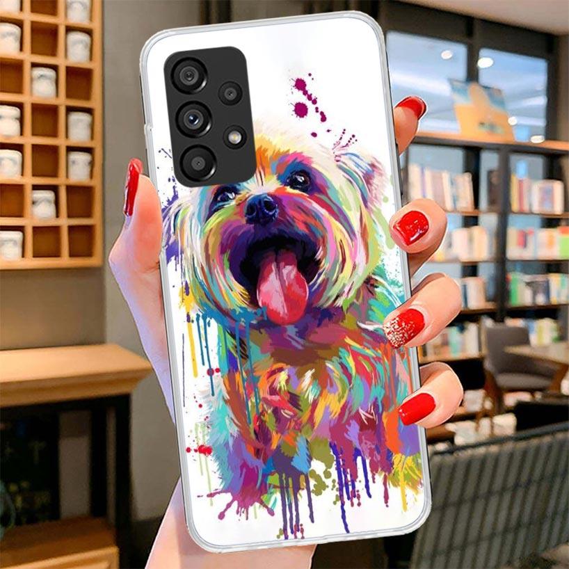 Yorkshire Terrier Dog Puppy Phone Case For Samsung Galaxy A17 A37 A57 A16 A26 A36 A56 A15 A25 A35 A55 A14 A24 A34 A54 A13 A23 A3