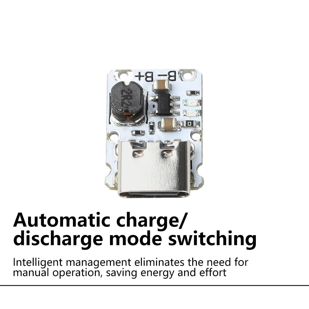 10PCS Mini Lithium Battery Charging Module DC 5V Charge/Discharge Module Power Supply Board with Protection Type-C