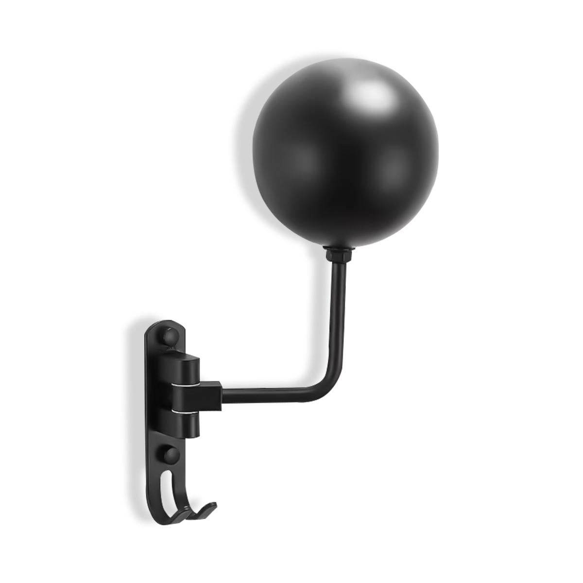 

1/2 шт. Настенный держатель для шлема из нержавеющей стали с поворотом на 180°, стойка для мотоциклетного шлема с двойным крючком, держатель для велосипедных шлемов