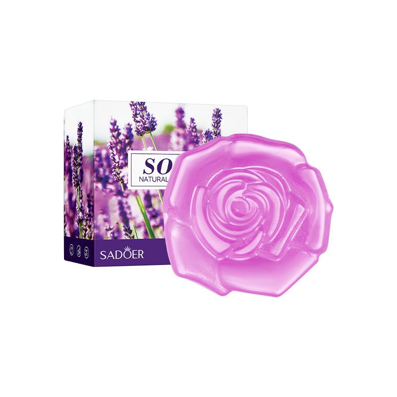 

Натуральное мыло с эфирными маслами, обладающее питательными и очищающими свойствами, для освежающего принятия ванны. Увлажняющее мыло ручной работы Lavender