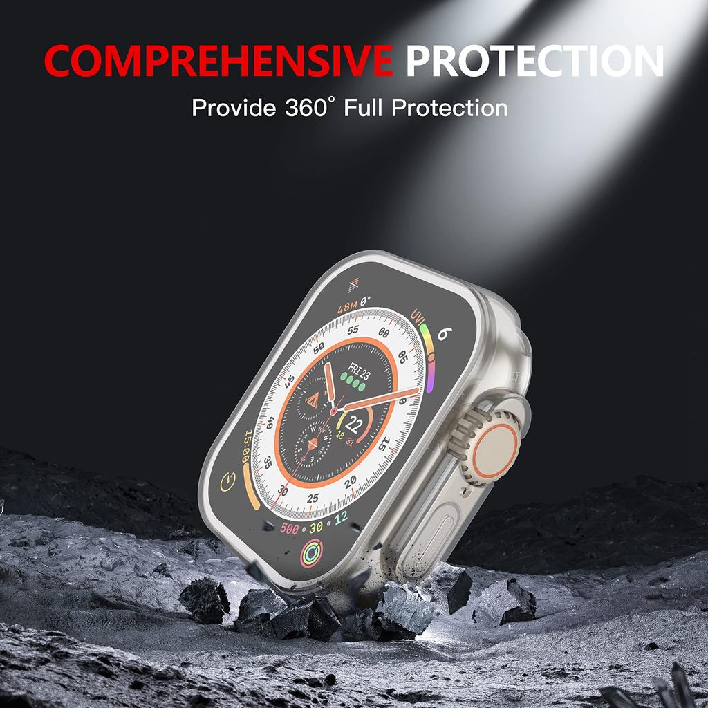Watch Case for Apple Watch Ultra 2 49MM Series 10 9 8 7 SE 6 45MM 46MM 44MM 40MM Transparent Cover Apple Watch Screen Protector