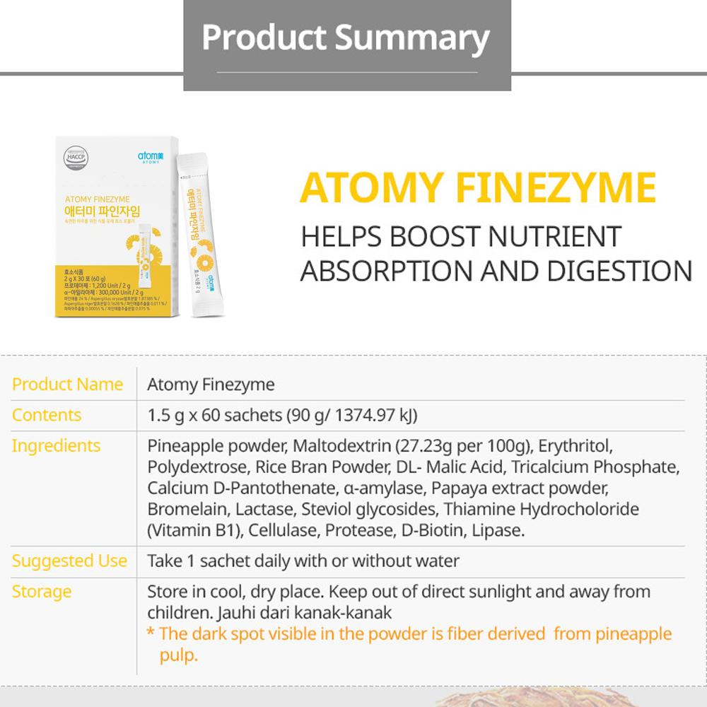 Atomy Finezyme Pineapple Flavoured Drink with Mixed